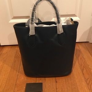 J crew leather tote 👜